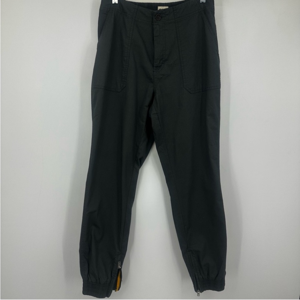 Pact Black Cargo Pants Joggers Zipped Ankle Womens Medium | AS424